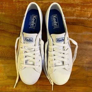 Keds Triple Kick platform sneaker in white
